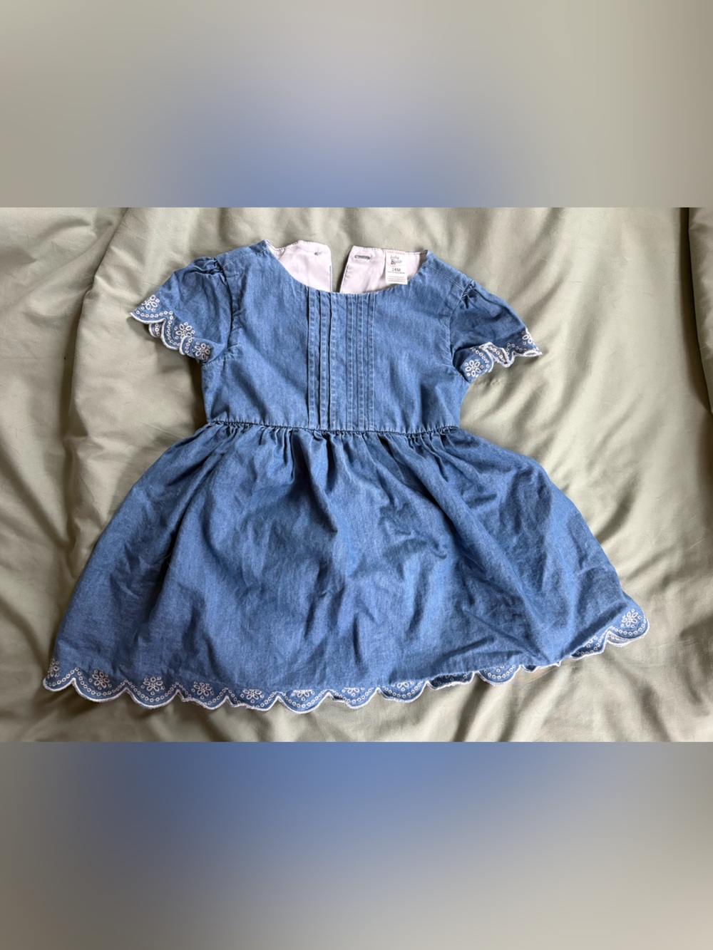 Baby Bgosh - blue denim style dress